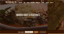Desktop Screenshot of biaggis.com