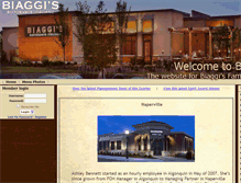 Tablet Screenshot of biaggis.net